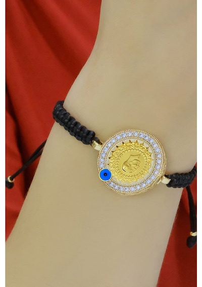Ipli Çerçeveli 8 Ayar Çeyrekli Bileklik 0.50 Gr. Sarı