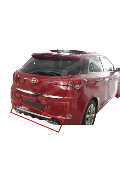 Hyundai İ20 2014-2020 Arka Difüzör Boyasız