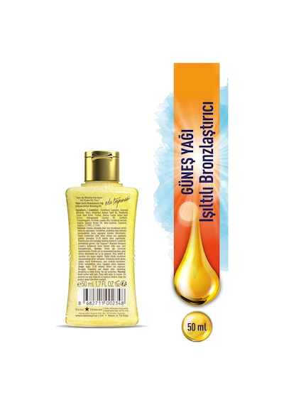 Eda Taşpınar Mini Yoğun Işıltılı Bronzlaştırıcı Yağ 50 ML