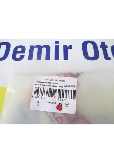 55212606 Yağ Dolum Kapağı Komple 1,6 Mjet Egea-Linea-Bravo DEKAR
