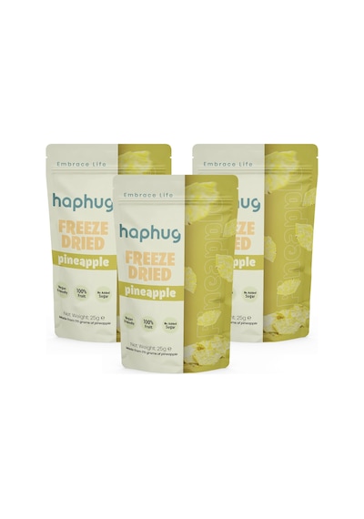 3'lü Paket Freeze Dried Ananas - Dondurularak Kurutulmuş Ananas 25g X 3 1 Adet