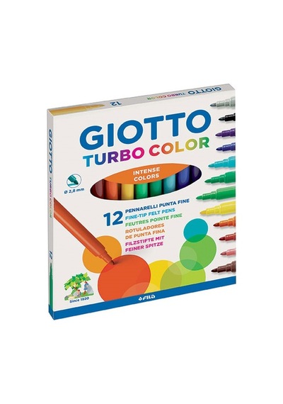 Giotto 12 Renk Turbo Keçeli Kalem 416000