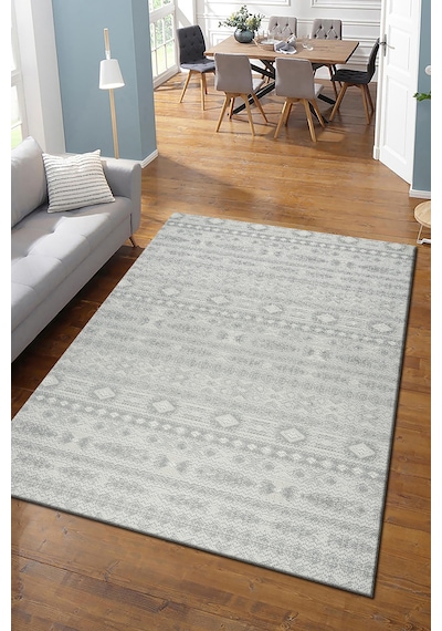 İskandinav Modern Tasarım Sisal Bukle Özel Ölçü Salon Oturma Odası Koridor Halısı Bej Gri Krem