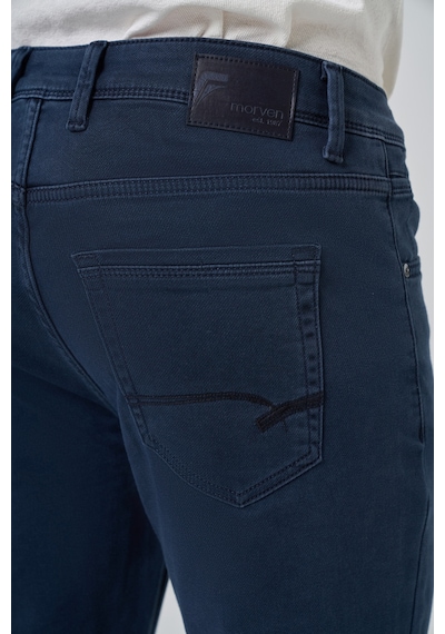 Morven Erkek Lacivert Denim 5 Cep Dynamic Fit Jean Kot Pantolon 26ms003008200 Lacivert