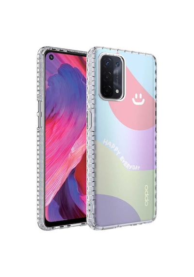 Oppo A74 4G Kilif Airbag Kenarli Renkli Desenli Elegans Kilif 561994136