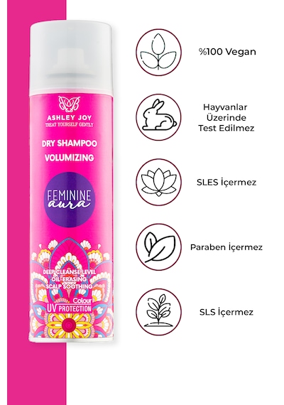 Ashley Joy Feminine Aura Hacim Veren Kuru Şampuan 200 ML