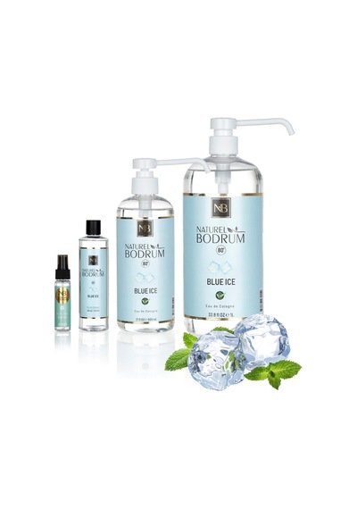 Blue İce Kolonya 500 Ml Sprey Başlıklı Buzlu Ferah Ekonomik Boy %80 Alkollü