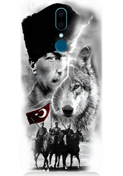 Vestel Venus V7 Uyumlu Atatürk Kurt Ve Bayrak Desenli Silikon Kılıf