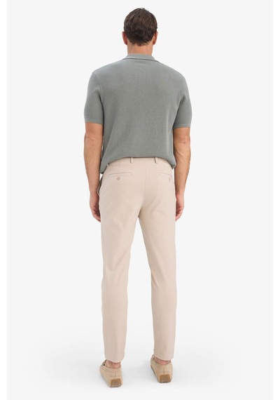 DeFacto Tailored Fit Normal Kesim Düz Paça Her Yöne Esneyen Yazlık Kumaş Pantolon -  C7508AX25SPBG755