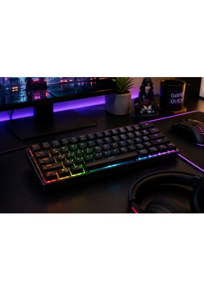 68 Tuş Türkçe Q Rgb Mekanik Gaming Klavye Outemu Manyetik Switch Hot Swappable Type-c Kablolu Kompakt Klavye