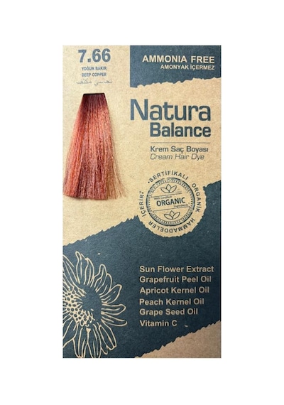 Natura Balance Saç Boyası 7.66 Yoğun Bakır