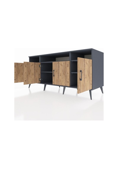 Kronos Konsol 6 Raflı 4 Kapaklı 176x59x83 Antrasit-çam/antrasit Çam/antrasit Kronos Konsol 6 Raflı 4 Kapaklı 176x59x83 Antrasit-çam/antrasit Çam/antrasit