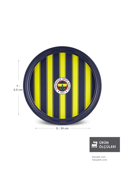 Karaca X Taraftar Lisanslı Metal Tepsi 34 Cm Lacivert