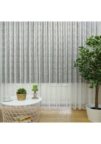 Evdepo Home Kırık Beyaz Sık Pileli Tül Perde 130 X 240 Cm Çok Renkli