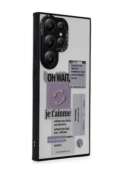 Newface Samsung Galaxy S23 Ultra Kılıf Mirror Desenli Kapak - Mirror - 4 Çok Renkli