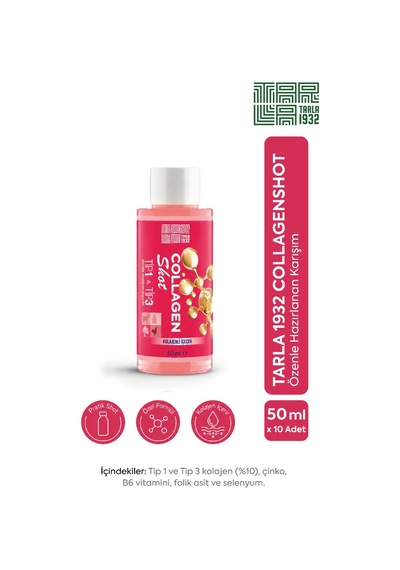 Tarla 1932 Collagen Shot Tip 1 & Tip 3 Kolajenli İçecek 50 Ml X 10 Adet