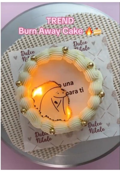 Yenilebilir Yanabilen Pasta Kağıdı Magic Fire 10 ' Lu