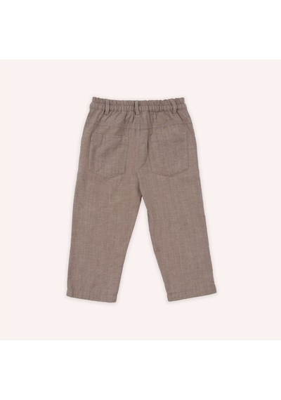 Panço Erkek Çocuk Beli Lastikli Pantolon Kahve