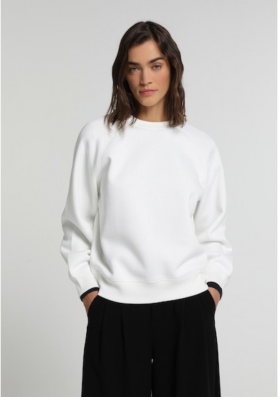 Colin's Colins Regular Fit Yuvarlak Yaka Düz Kadın Beyaz Sweatshirt Cl1081497 Q1.v2 Ofw