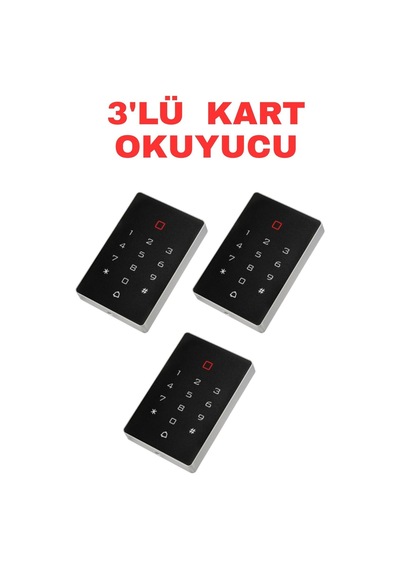 Sr-208 Mf Mifare Kart Okuyucu 13.56 Mhz Şifreli Geçiş Kontrol Sistemi 2000 Kullanıcı 3 Adet