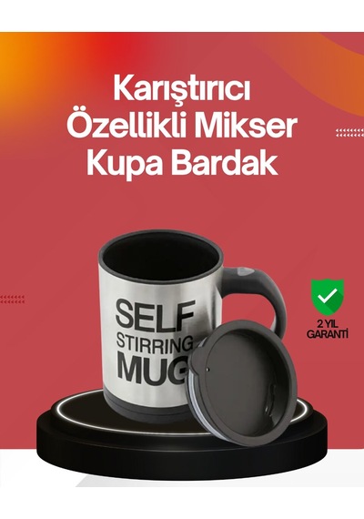 Northcity Kendi Kendini Karıştıran Termos Kupa - Güçlü Motorlu Çift Katmanlı Isı Koruma