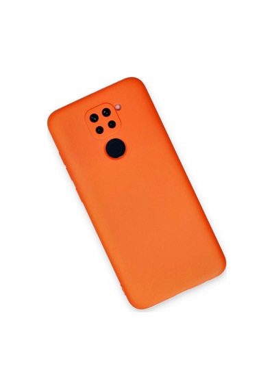 Newface - 433 - Xiaomi Redmi Note 9 Kılıf Nano İçi Kadife Silikon - Csmo-tex - - Turuncu