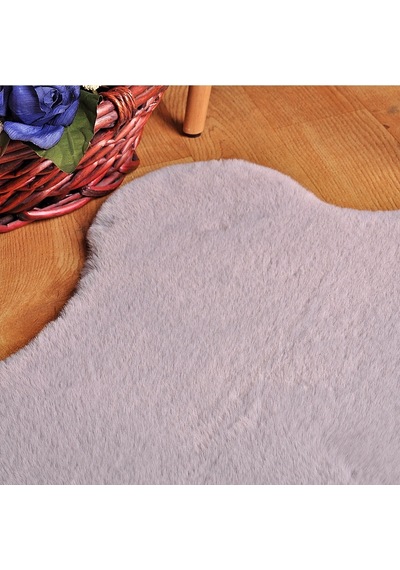 Soft Peluş Re x  Tavşanı Postu Gri