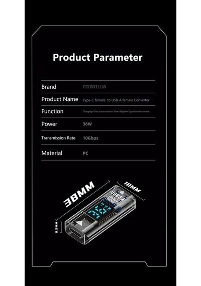 Usb 3.2 To Type C Şarj Kablosu Dönüştürücü 10gbps 36w Otgacd 2