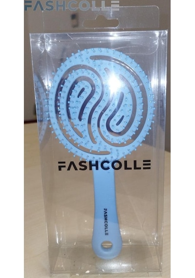 Fashcolle Mavi Üç Boyutlu Oval Saç Fırçası