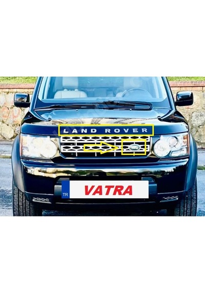 Discovery 2.7 Tdv6 Uyumlu Gri Land Rover Kaput Yazısı Ve Tampon Arması 3m 3d Abs