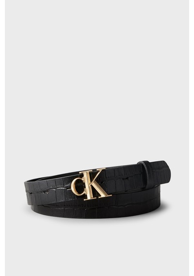 Calvin Klein Deri Logolu Kemer Lv04f7102gyıh Kadın Kemer Lv04f7102g Yıh Siyah