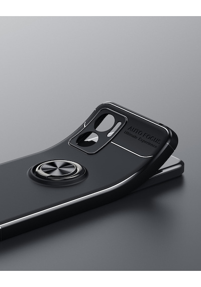 Xiaomi Redmi Note 11e Kılıf Zore Ravel Yüzüklü Silikon Kılıf
