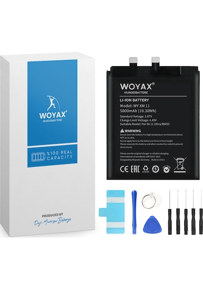 Woyax By Deji Xiaomi Mi 11 Pro / Mi 11 Ultra Uyumlu Premium Batarya Bm55