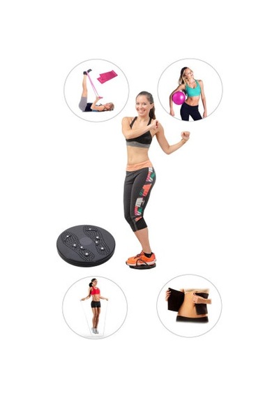 Spor Byfit Bel İçin Twister + Denge Topu + Band + İp + Kemer