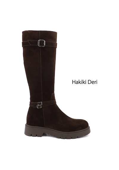 Gönderir Kadın Kahve Süet Fermuarlı Kauçuk Taban Hakiki Deri Çizme Dkzc55935749 Kahverengi Gönderir Kadın Kahve Süet Fermuarlı Kauçuk Taban Hakiki Deri Çizme Dkzc55935749 Kahverengi
