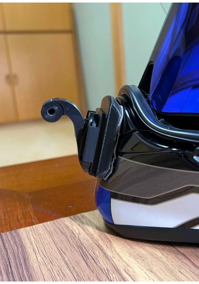 Shoei Hornet Adv Uyumlu Aksiyon Kamera Aparatı - Kask Çene Bağlantı Aparatı Siyah