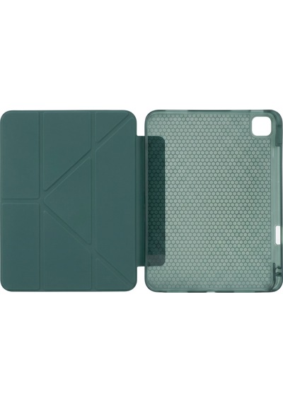 Ps Apple Uyumlu iPad Pro 11 İnç M5 / M4 Tri Folding Standlı Kılıf - Haki Kapaklı Kılıf