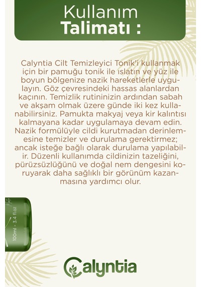 Calyntia  Tüm Ciltler İçin Makyaj Temizleyici Micellar Su, Arnika Montana 100 Ml