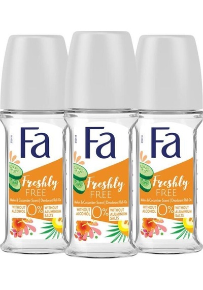Fa Cucumber&Melon Roll-On Deodorant 50 ML x 3