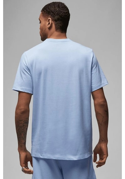 Nike Jordan Air Stretch Mens Ss Crew Blue Logolu Erkek Tişört Mavi Mavi