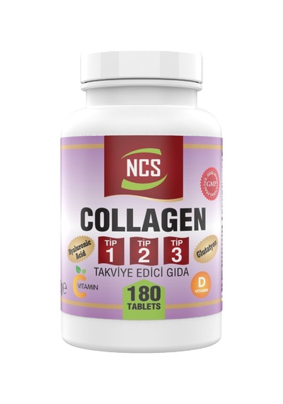 Ncs 180 Tablet Hidrolize Collagen Tip 1-2-3 Glutatyon Vitamin C