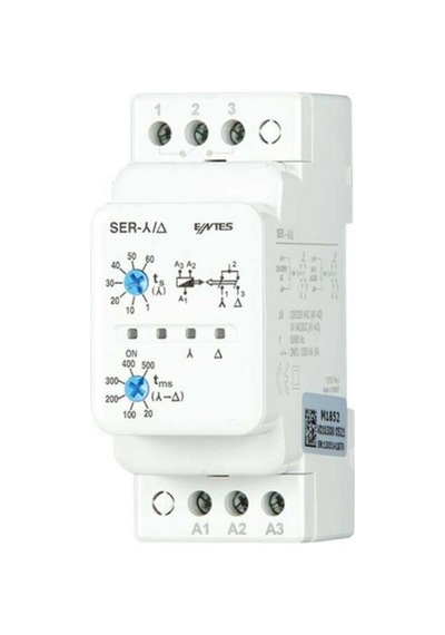 Entes M4091 10/30/60sn Yassı Tip Yıldız Üçgen Röle 24vac/dc-220vac