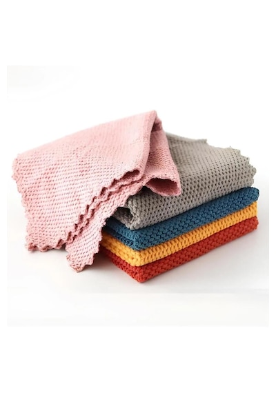 Mikrofiber Cam Ve Yüzey İz Bırakmayan Temizlik Bezi 5 Adet