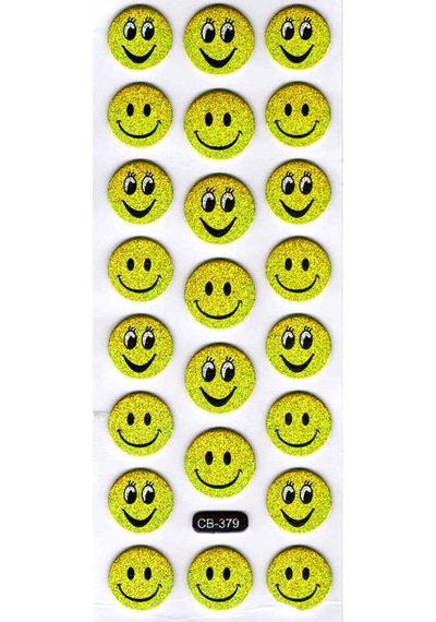 Sticker Kabartmalı Sticker Defter Planlayıcı Etiket Cb379 16x7 Cm- Gülenyüz Çok Renkli