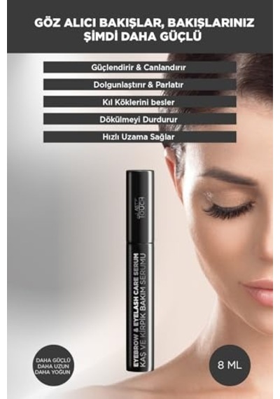 Tr Kaş Ve Kirpik Bakım Serumu, Besleyici Ve Güçlendirici 8 Ml Kolajen, Keratin, Biotin