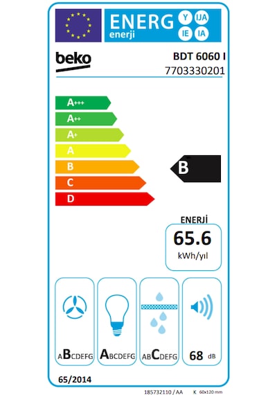 Beko BDT 6060 I Beyond Duvar Tipi Davlumbaz