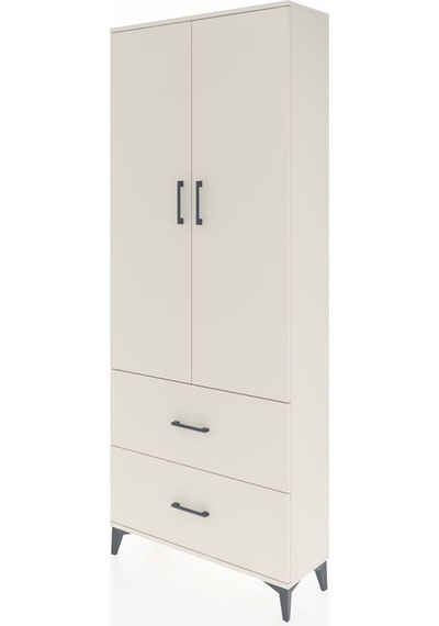 Arges Dolap 3 Raflı 2 Çekmeceli 2 Kapaklı 88x30x221 Aytaşı-ay... Aytaşı