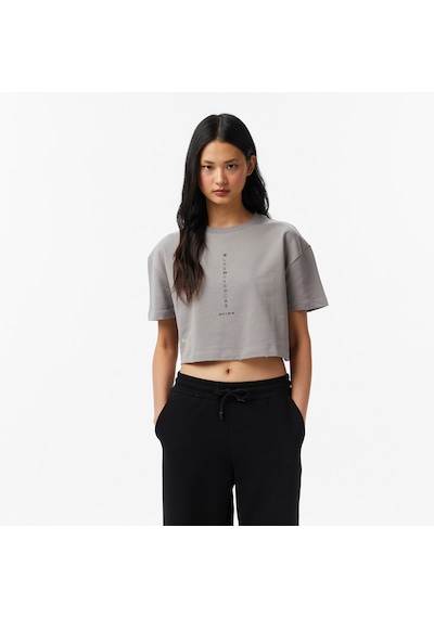 United4 Unıted4 Regular Fit Kadın Gri T-shirt Shadow Gri