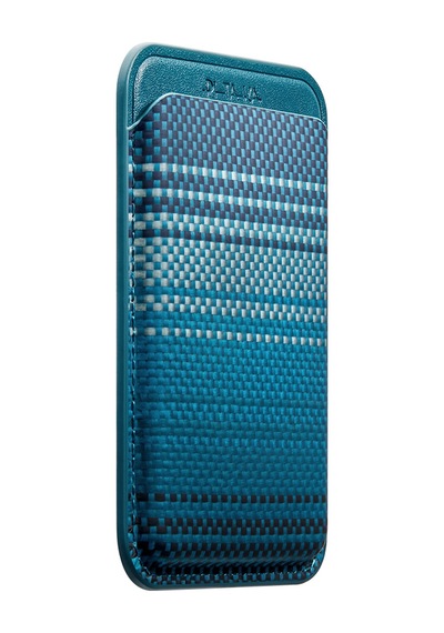 Pitaka Magnetic Woven Serisi Aramid Fiber Magnetik Kartlık Mavi