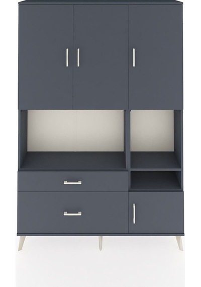 Arges Dolap 7 Raflı 2 Çekmeceli 4 Kapaklı 132x30x195 Antrasit-antrasit/antrasit Antrasıt/antrasıt Arges Dolap 7 Raflı 2 Çekmeceli 4 Kapaklı 132x30x195 Antrasit-antrasit/antrasit Antrasıt/antrasıt